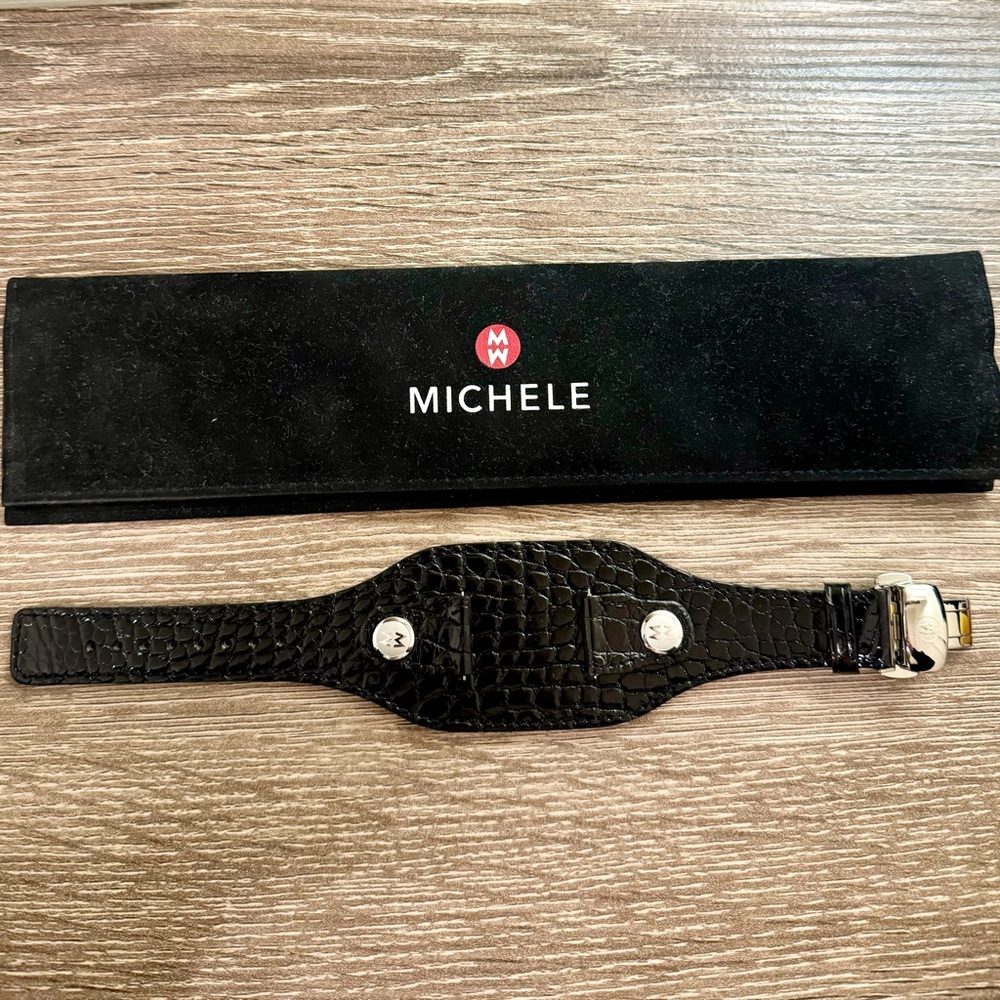 MICHELE Alligator Leather Watch Strap 18mm